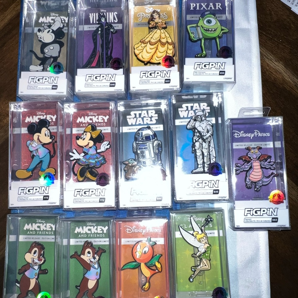 Disney Figpin Limited Release pin set of 13